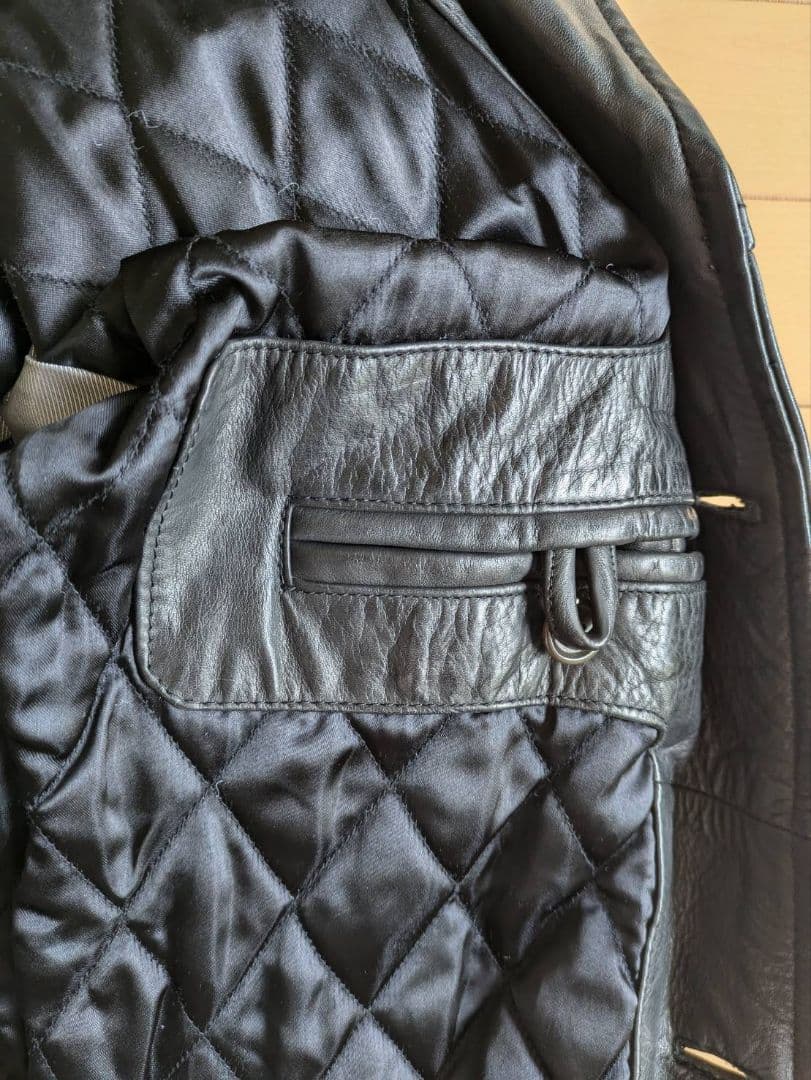 黒 レザー ジャケット　カーコート　GAP　OVY おおふじゆうや