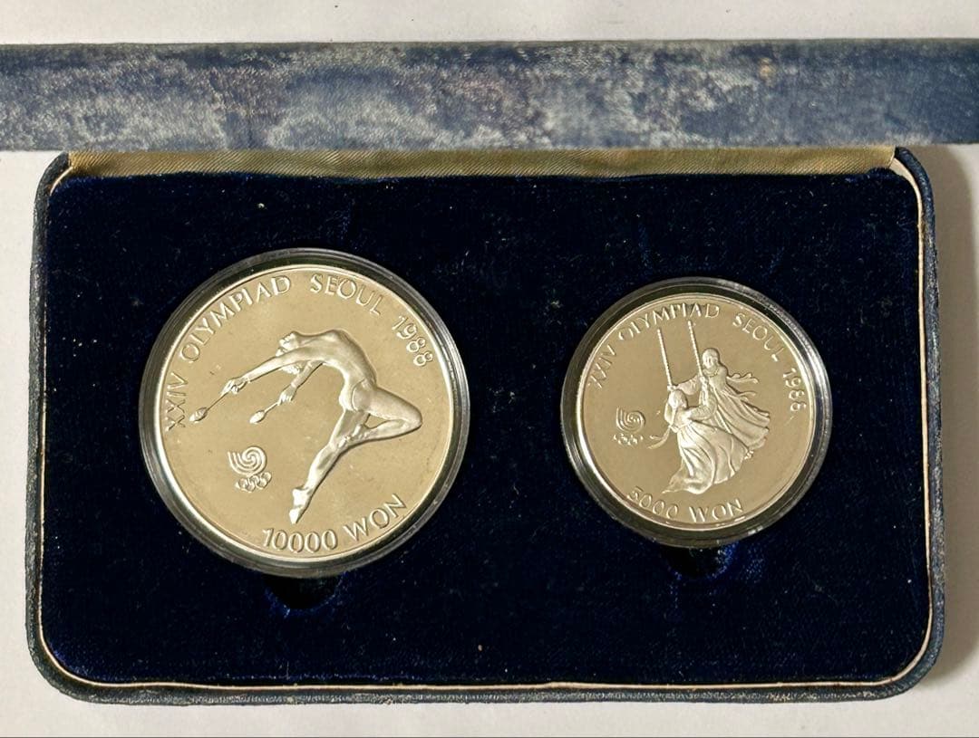 1988年 ソウル五輪記念銀貨 10000ウォン 5000ウォン　2枚セット