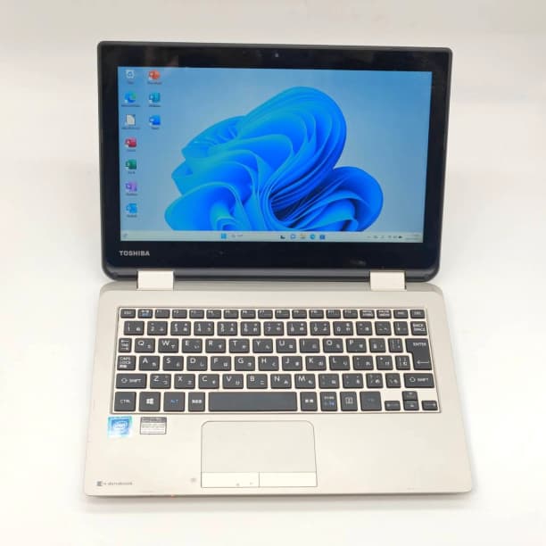 タッチパネル 小型 バッテリー◎ 東芝 SSD128GB オフィス 4GB