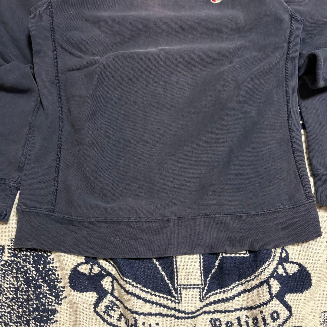 ボロ　80s champion リバースウィーブ　サンフェード　ナス紺　USA製