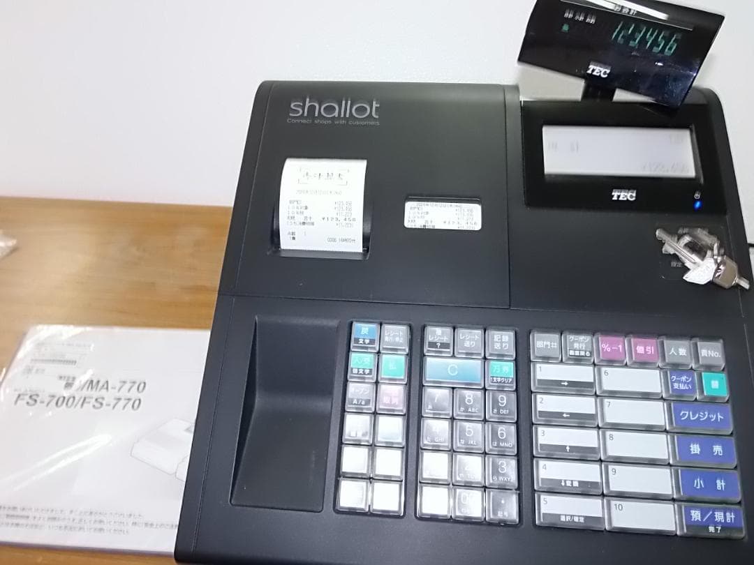 すぐ使える設定無料MA-700物販向10部門東芝テックレジスター04061212