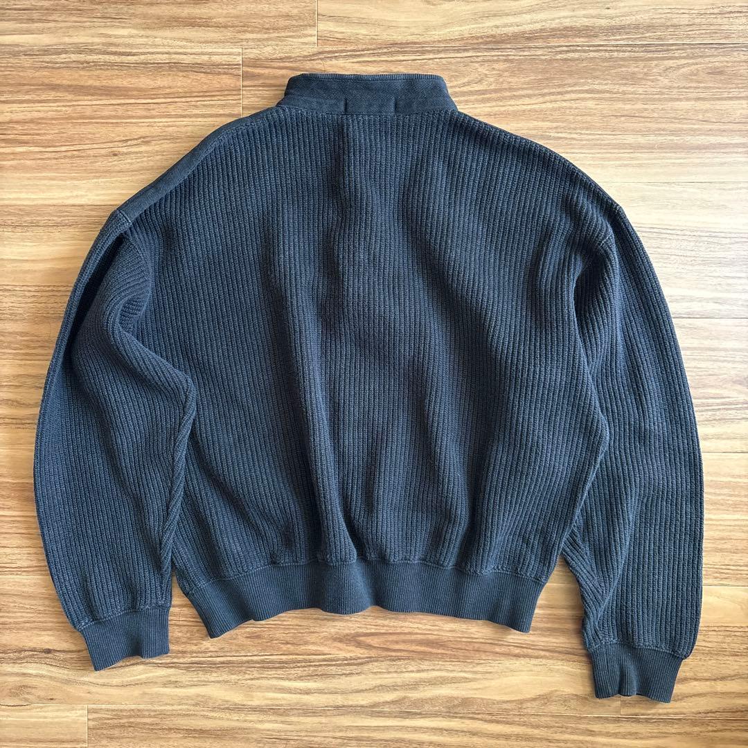 日本製 ISSEY MIYAKE コットン リブニット 無地　短丈　ビンテージ