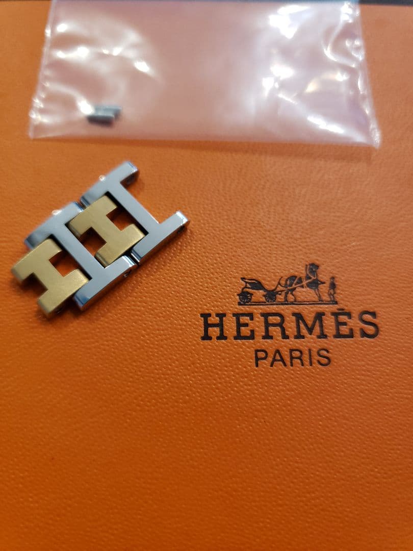 ①【未使用！】HERMES　旧型クリッパー　　コマ2個＆ネジ1セット　12㎜