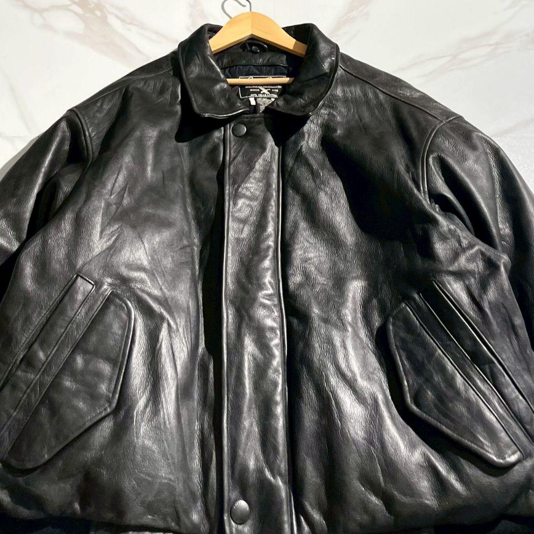 90's ダウンジャケット Eddie Bauer レザージャケット XXL