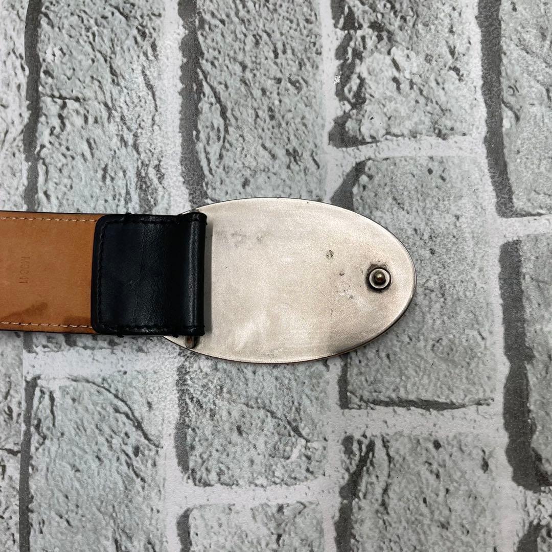 ルイヴィトン エルドラド シルバープレート レザー 黒 ブラック95サイズ