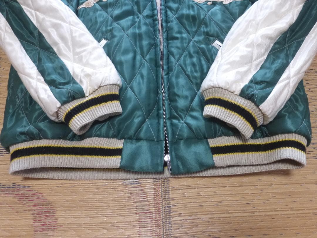 ☆テーラー東洋◆スカジャン《 ポーラーベア × アラスカマップ 》別珍XL☆