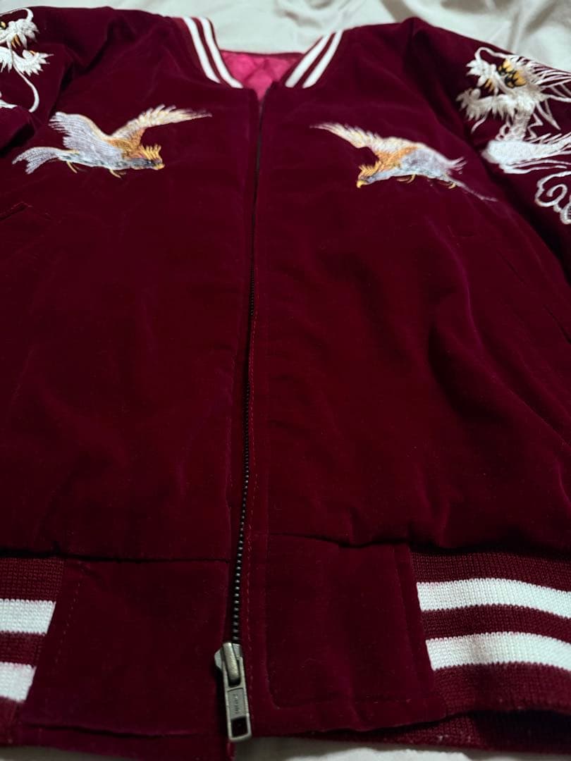 90s vintage 別珍 ワシ 龍 日本限定 スカジャン unisex