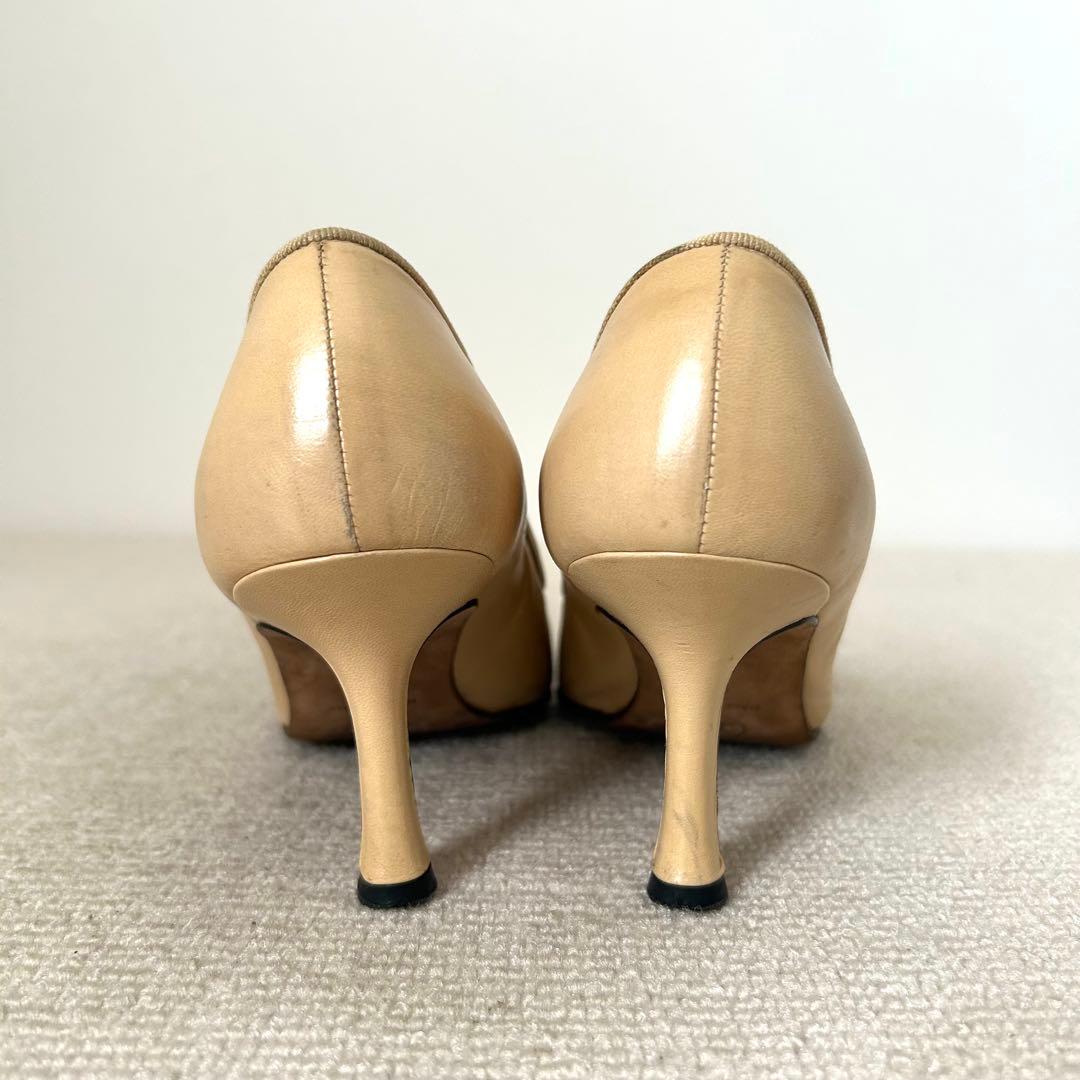 CHANEL シャネル パンプス ココマーク バイカラー 24cm 37