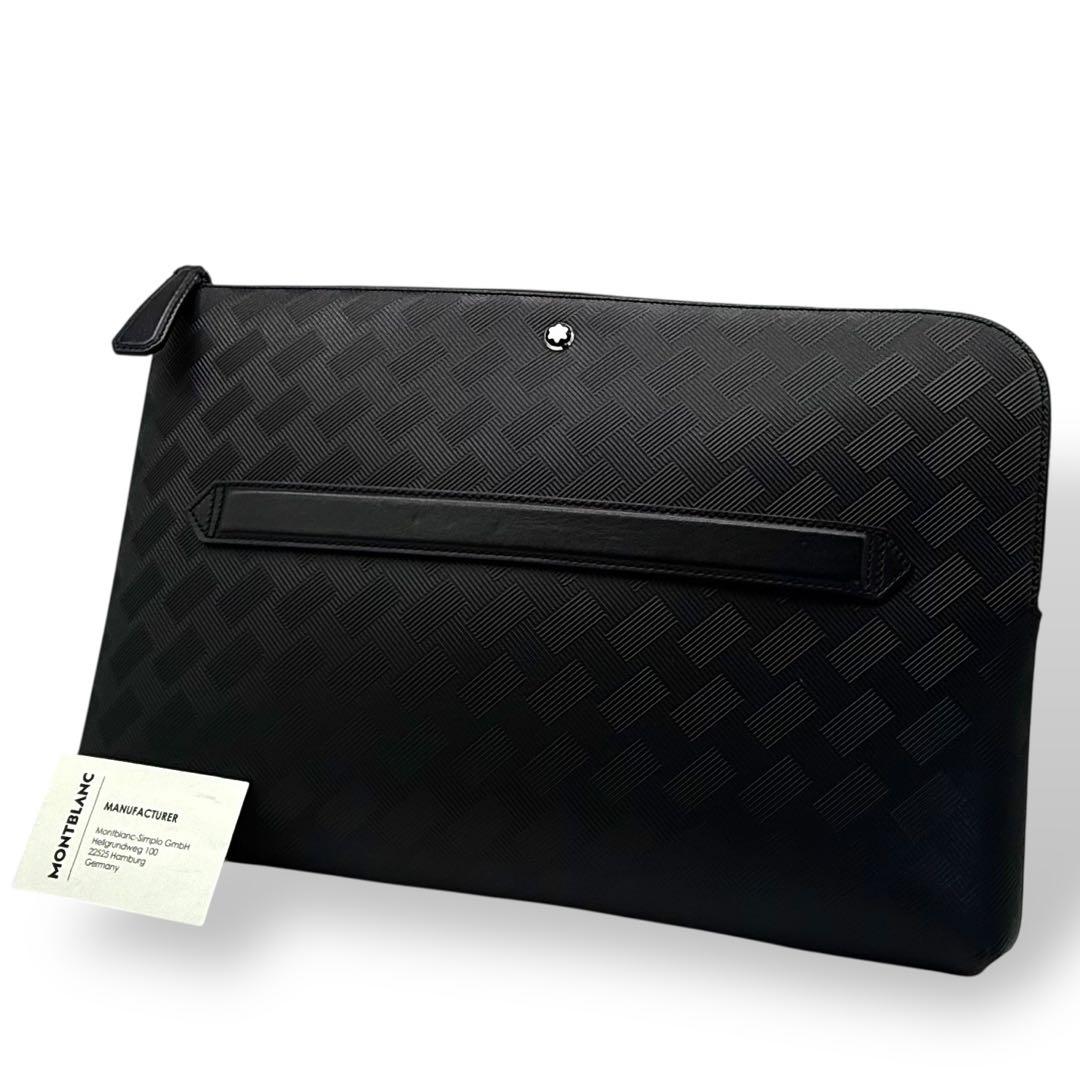 【良品】MONTBLANC モンブラン ラップトップケース レザー PC収納 黒