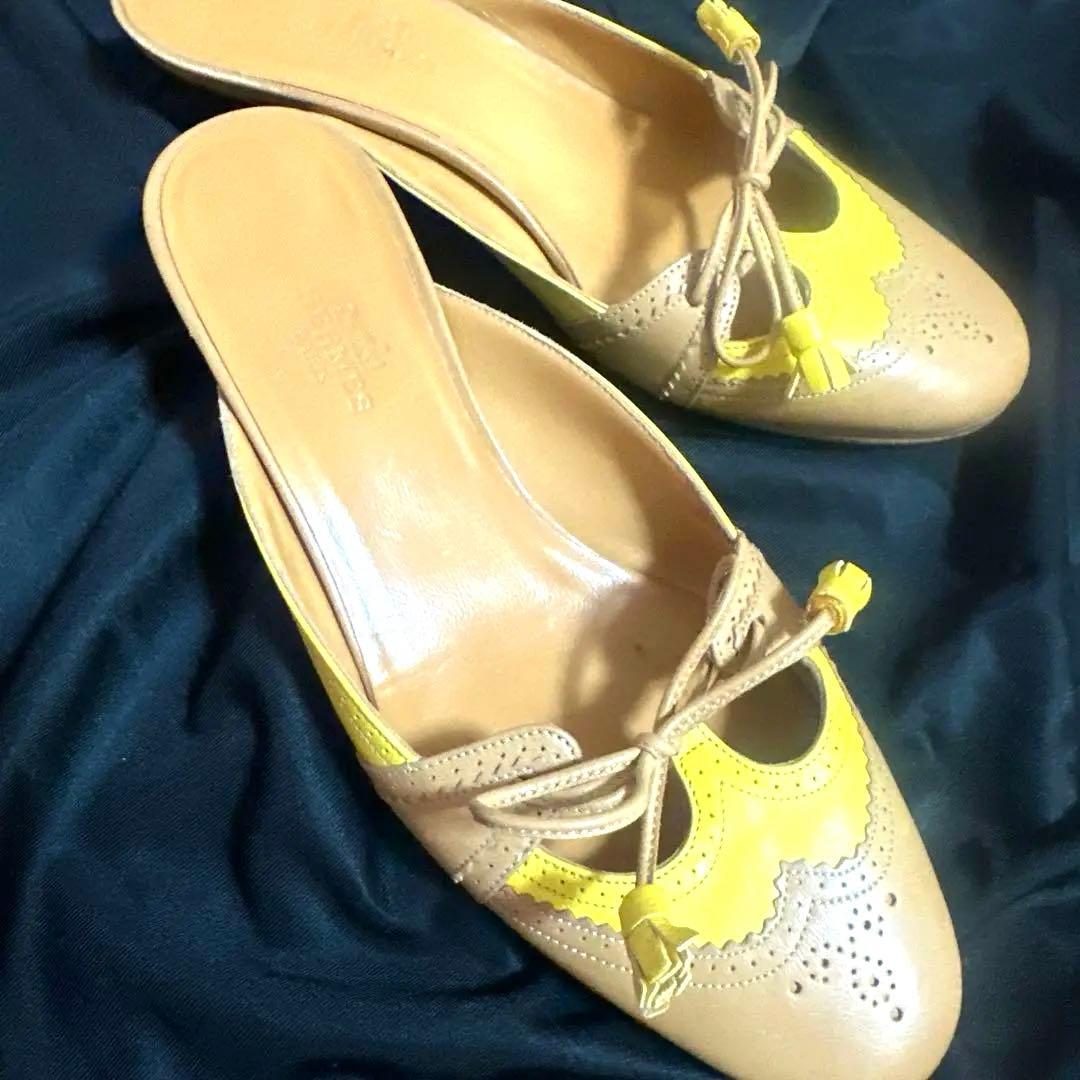 よ*し様 HERMES ミュール　バイカラー　エルメス　サンダル