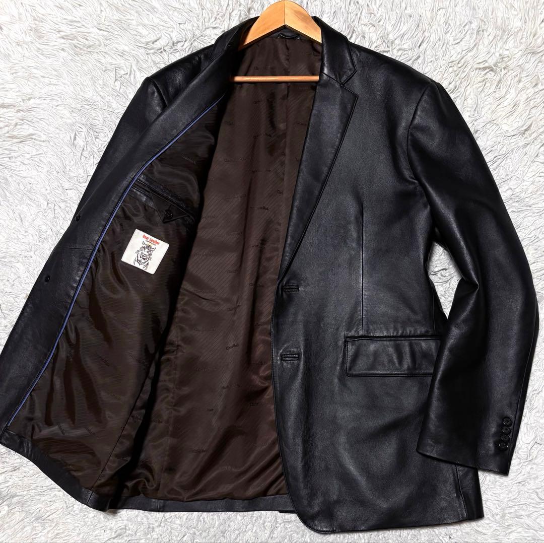 ミッシェル✨クリスチャンモード　羊革レザーテーラードジャケット