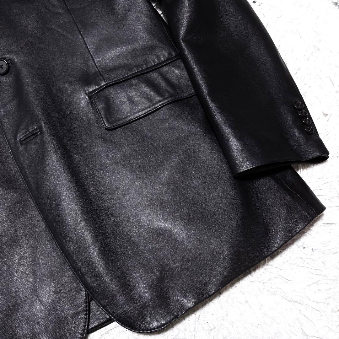 ミッシェル✨クリスチャンモード　羊革レザーテーラードジャケット