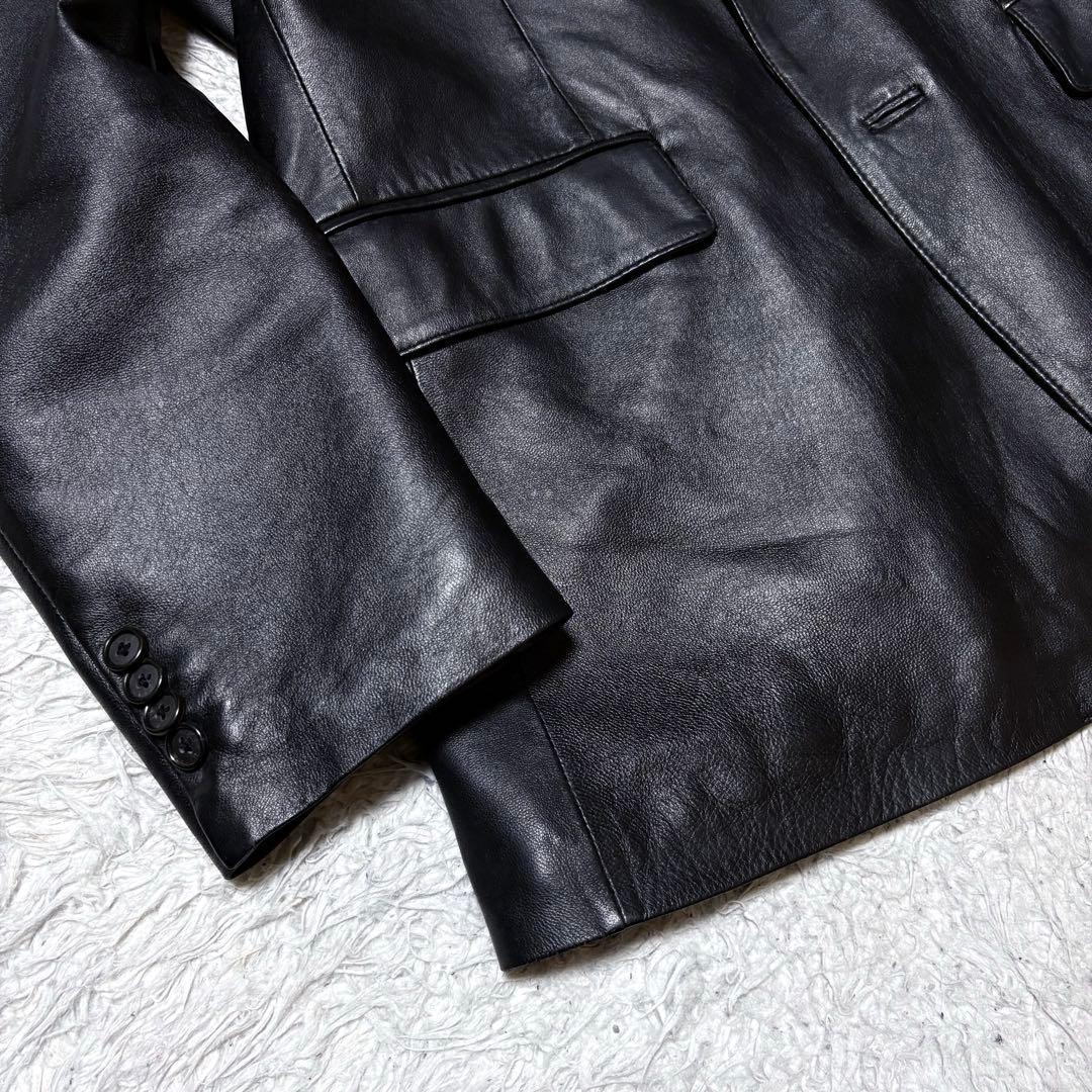 ミッシェル✨クリスチャンモード　羊革レザーテーラードジャケット