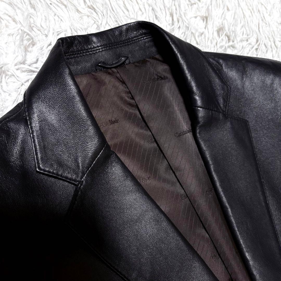 ミッシェル✨クリスチャンモード　羊革レザーテーラードジャケット