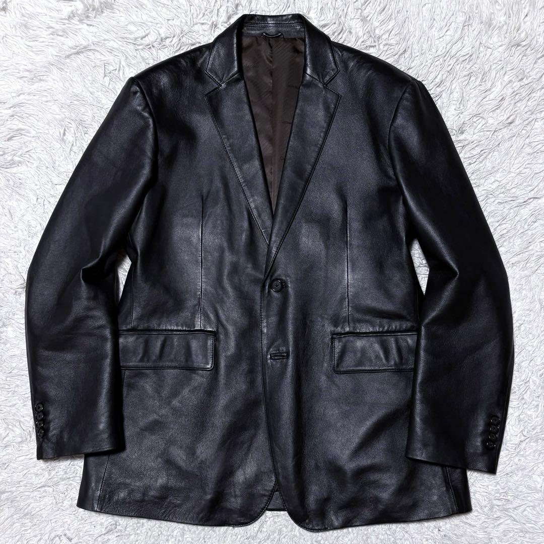 ミッシェル✨クリスチャンモード　羊革レザーテーラードジャケット