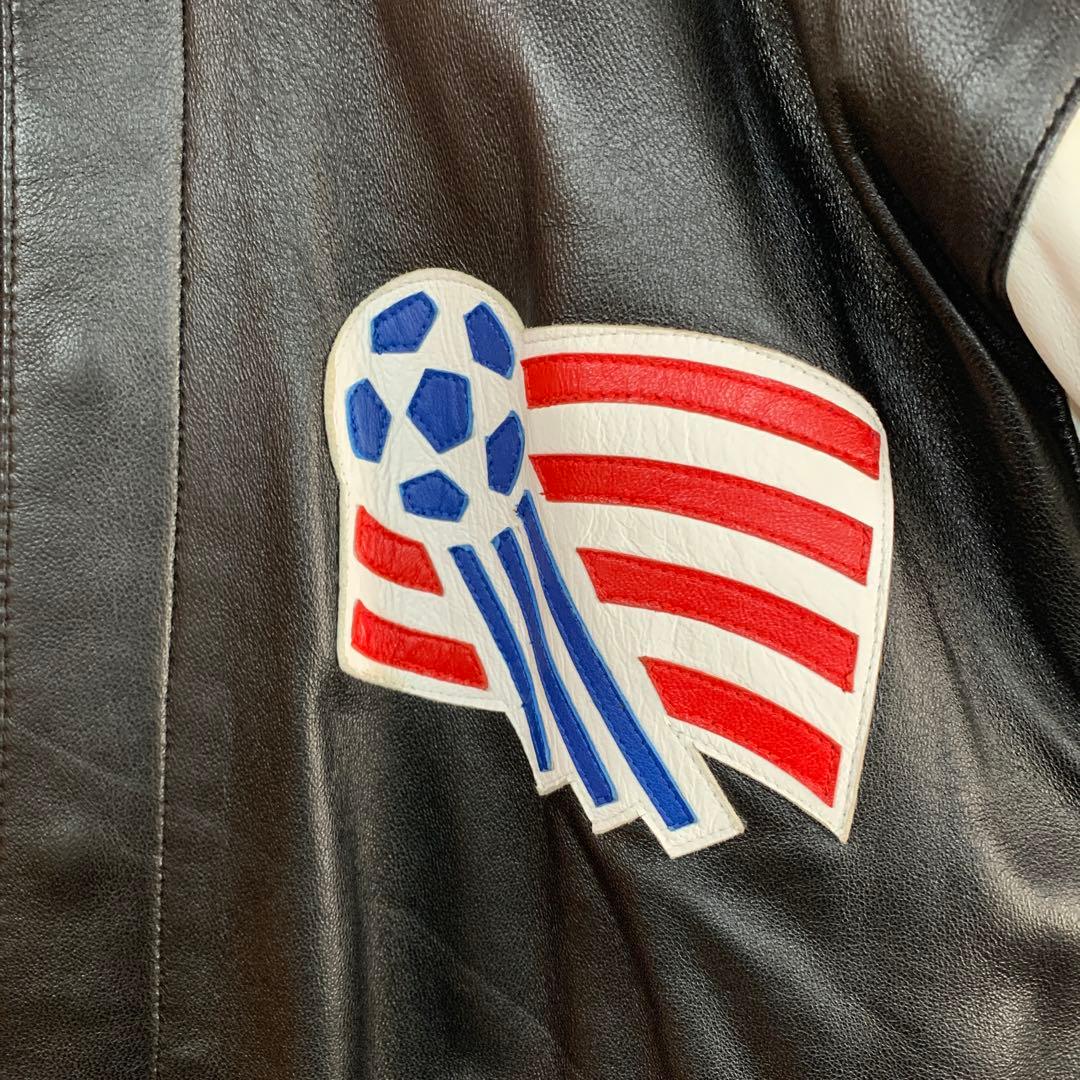 1994年 アメリカW杯 リバーシブル　革ジャン　ジェフハミルトン