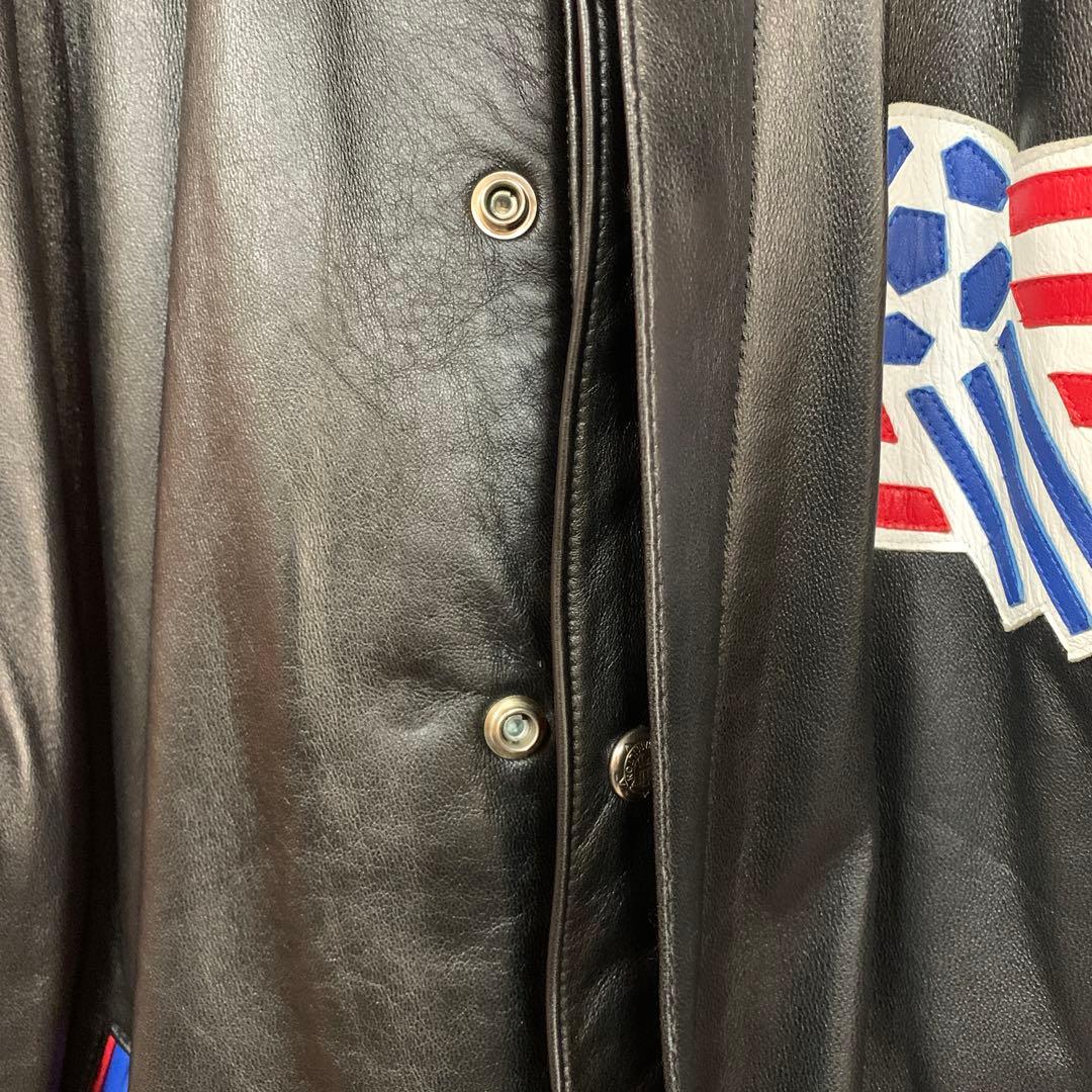 1994年 アメリカW杯 リバーシブル　革ジャン　ジェフハミルトン