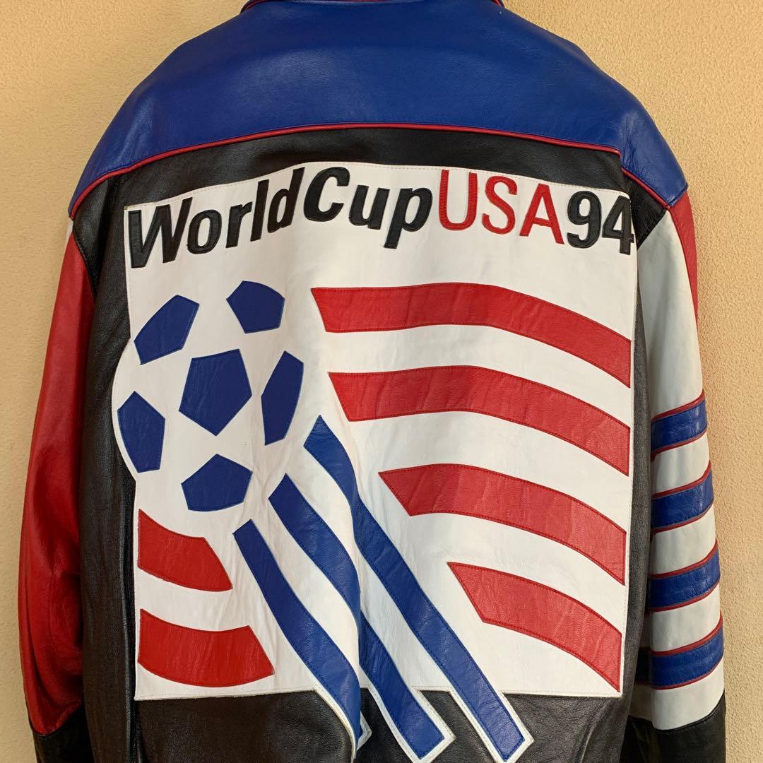 1994年 アメリカW杯 リバーシブル　革ジャン　ジェフハミルトン
