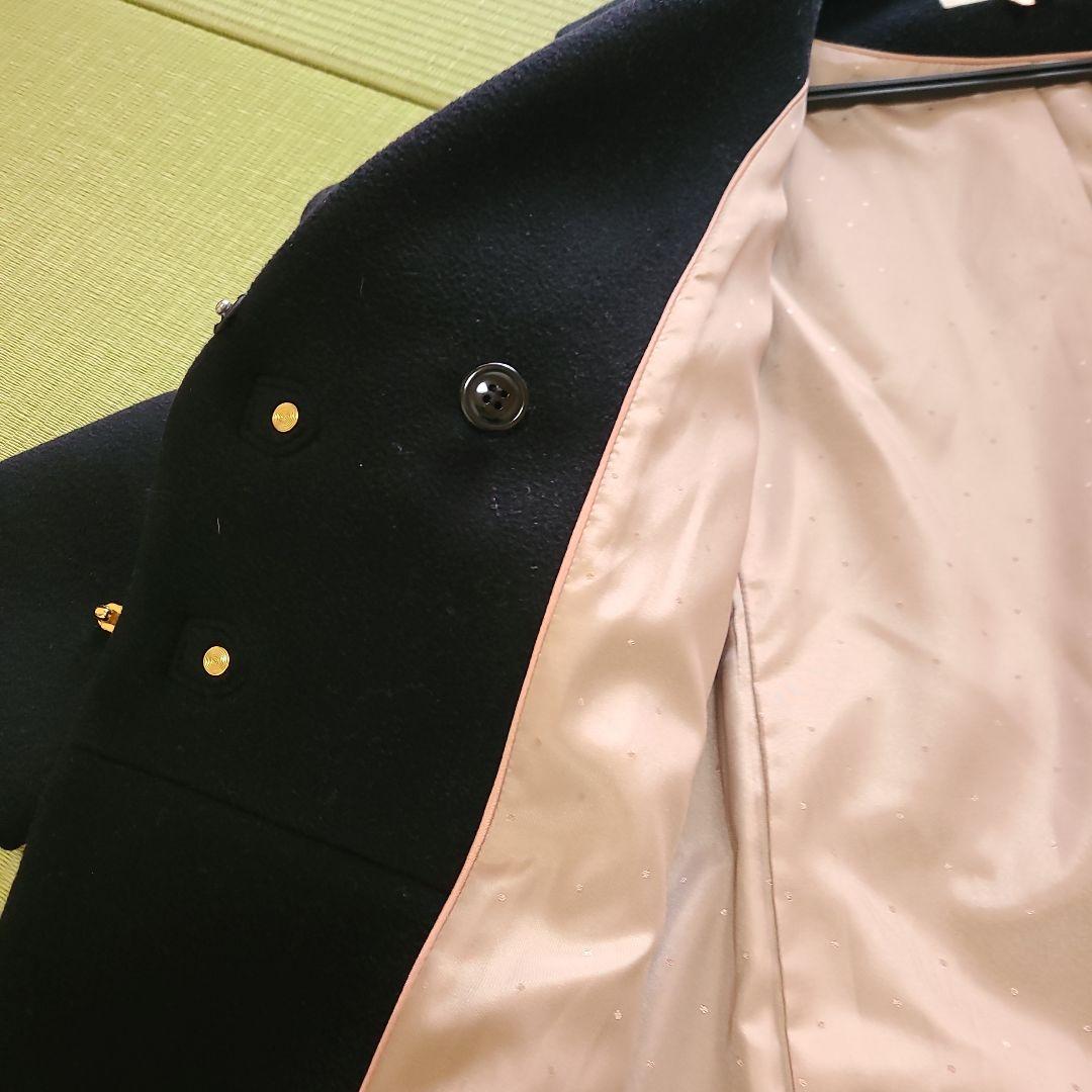 専用‼️　エフデ　 黒 ダッフルコート ウール混合　11号