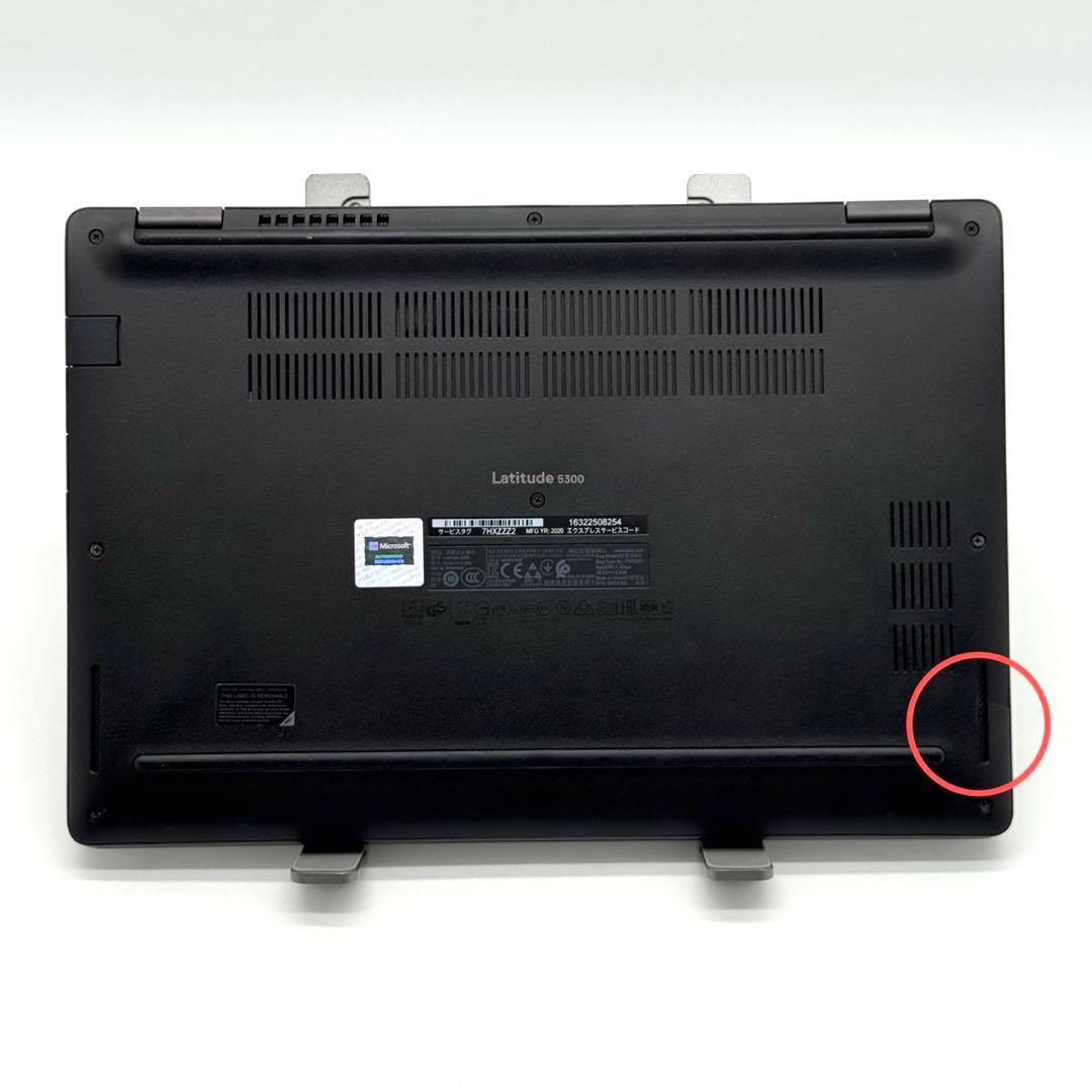 DELLノートパソコン 8世代i5 16GB SSD256 小型軽量 11Pro