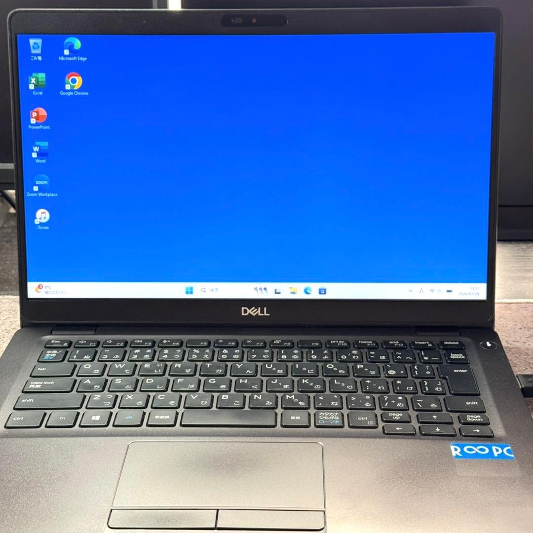 DELLノートパソコン 8世代i5 16GB SSD256 小型軽量 11Pro