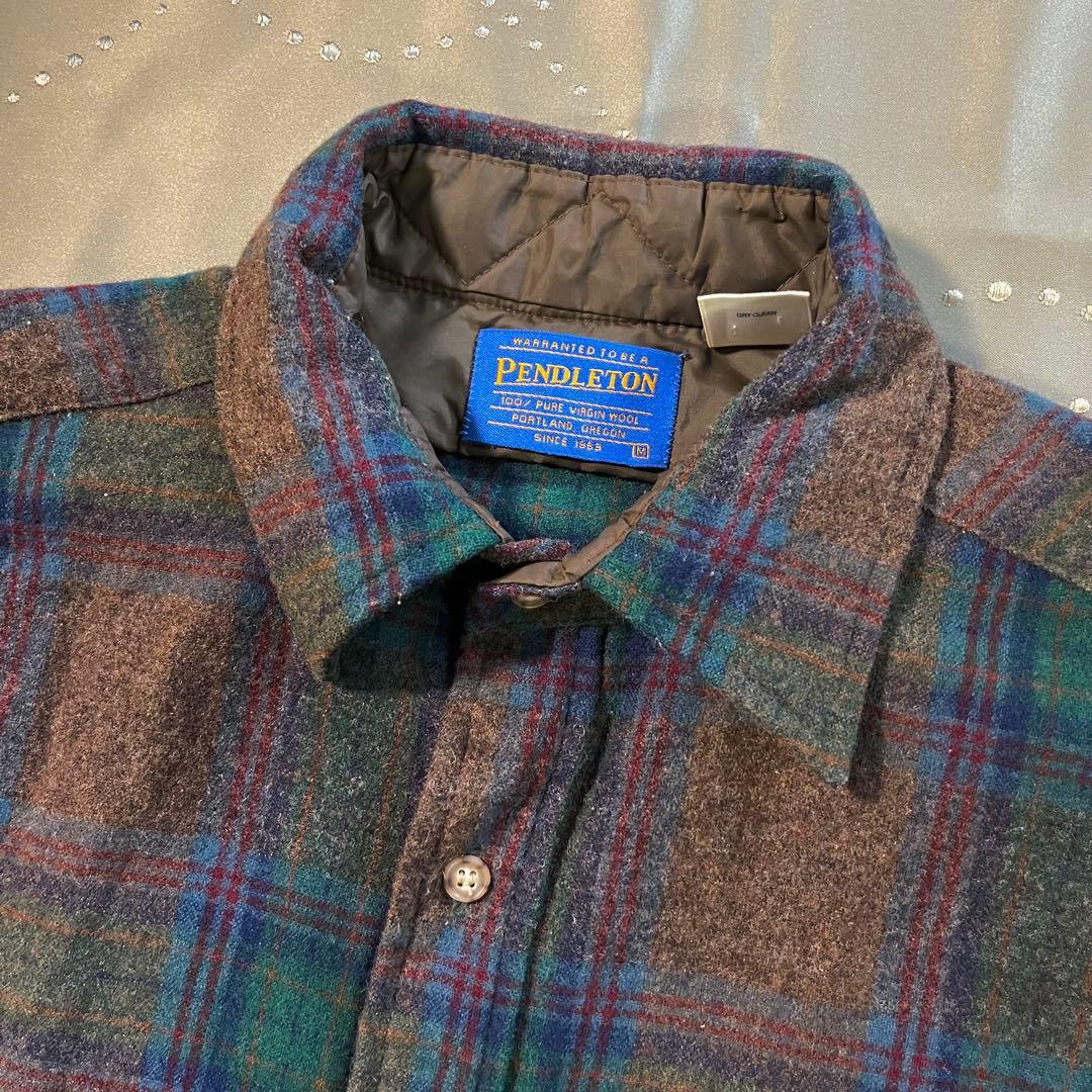 90s古着 ペンドルトン ウールシャツ アメリカ製 ヴィンテージ バージンウール
