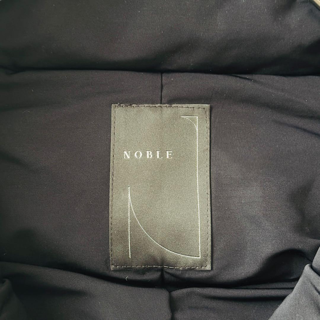 美品✨NOBLE ノーブル エステルファイユ ミドルダウンコート 濃紺 38 M