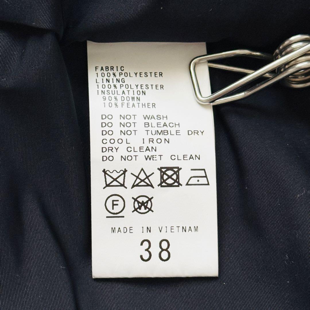 美品✨NOBLE ノーブル エステルファイユ ミドルダウンコート 濃紺 38 M