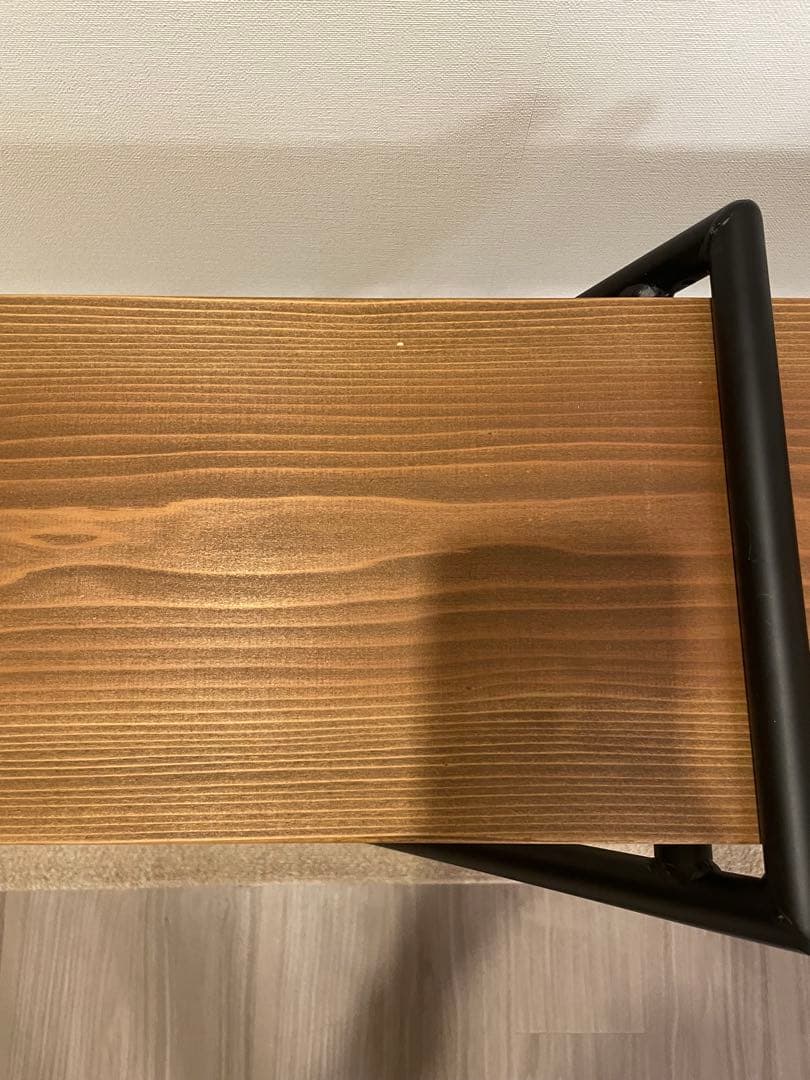 アイアンシェルフ　2段式木製ラック　大白ウェルディング　Aスタジオ