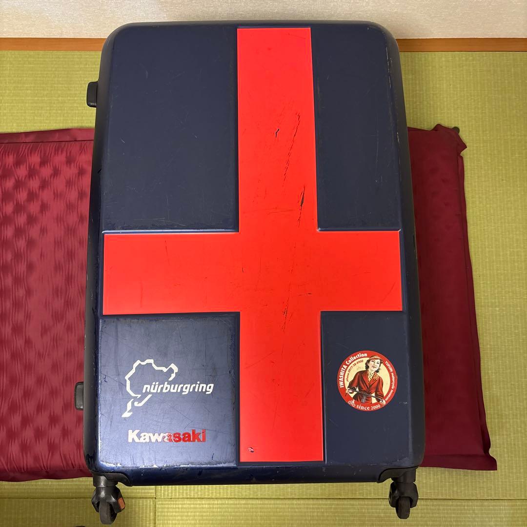 イノベーター スーツケース INV68T 90Liters ネイビーレッド