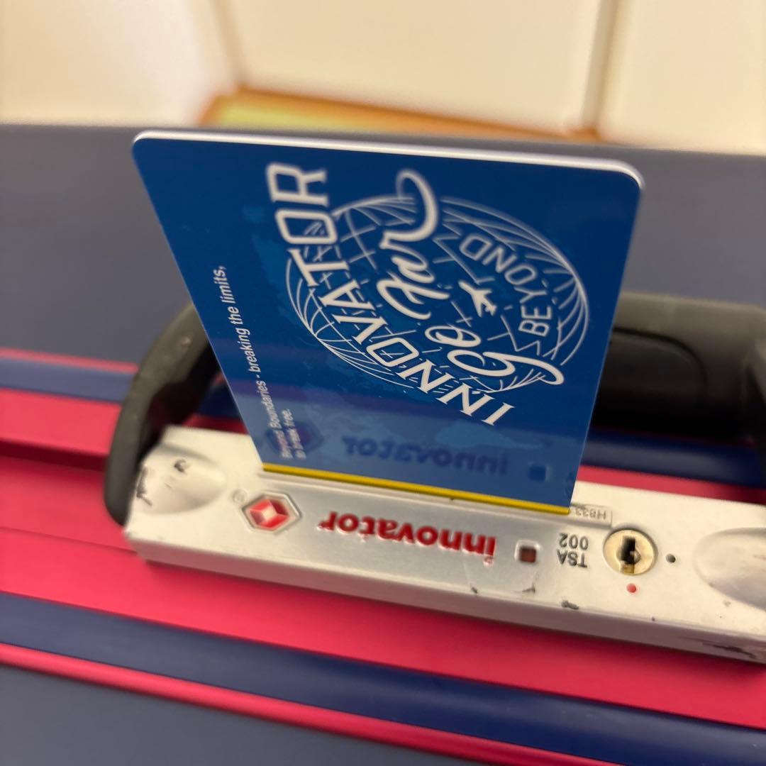 イノベーター スーツケース INV68T 90Liters ネイビーレッド