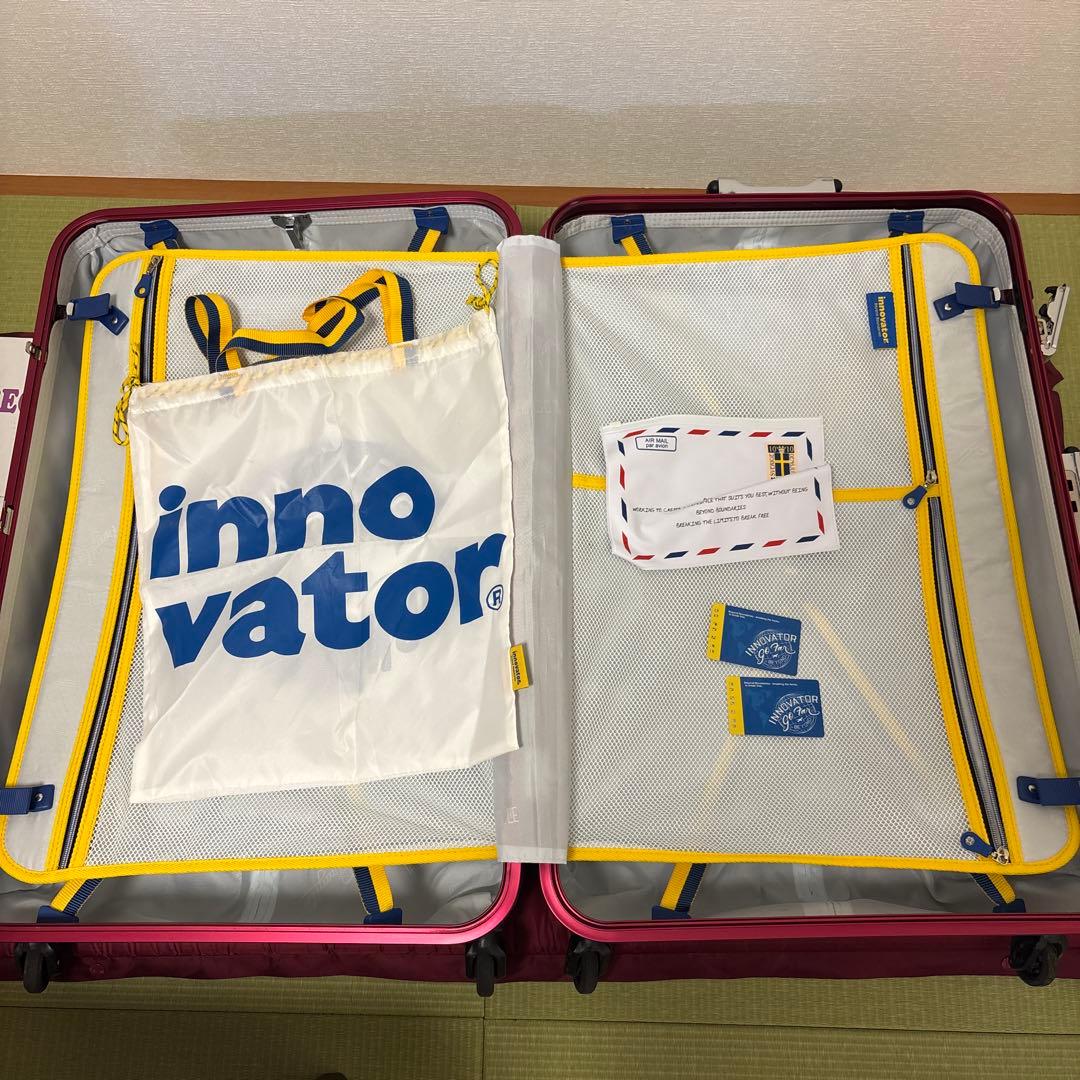 イノベーター スーツケース INV68T 90Liters ネイビーレッド