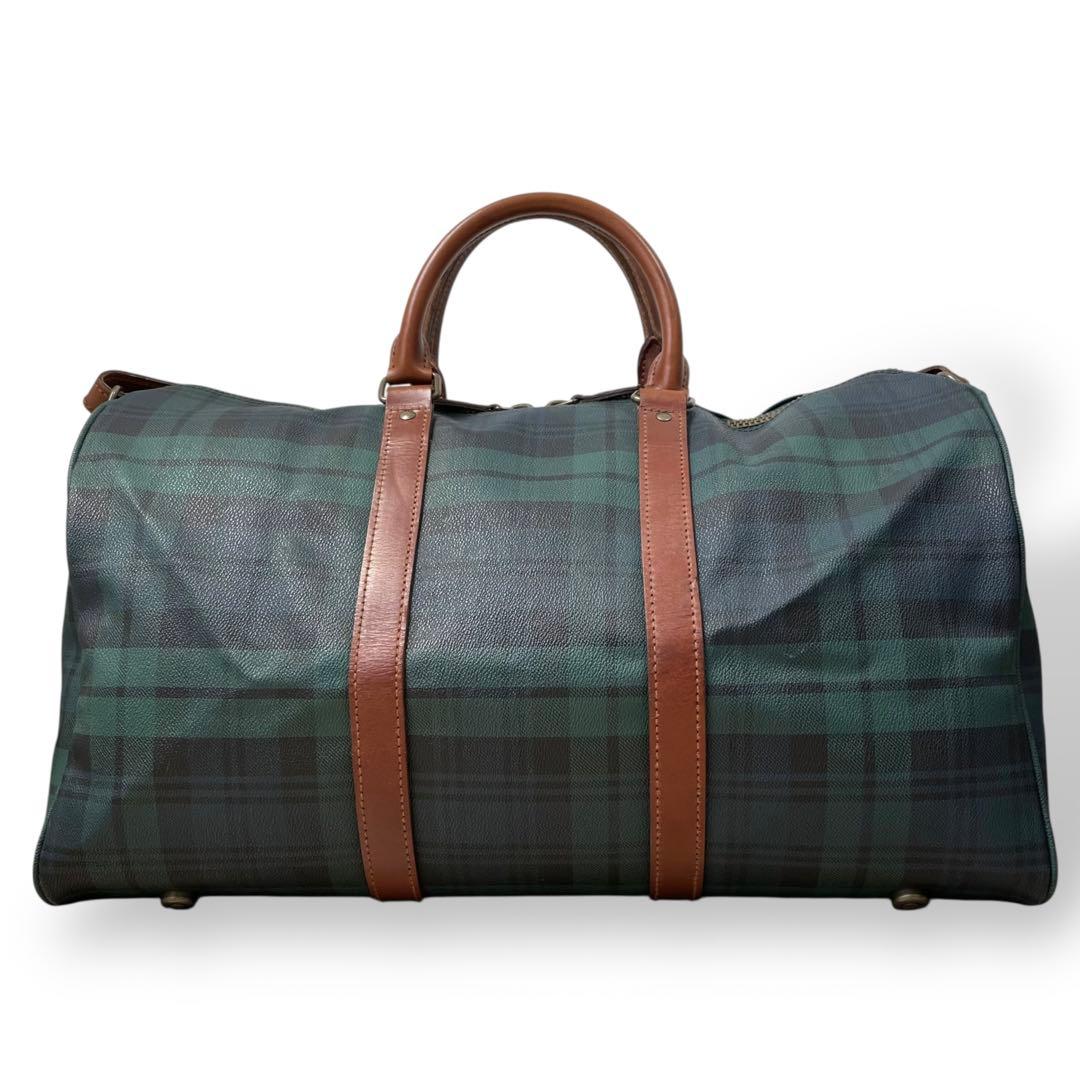 Vintage Polo Ralph Lauren チェック柄 ボストンバッグ
