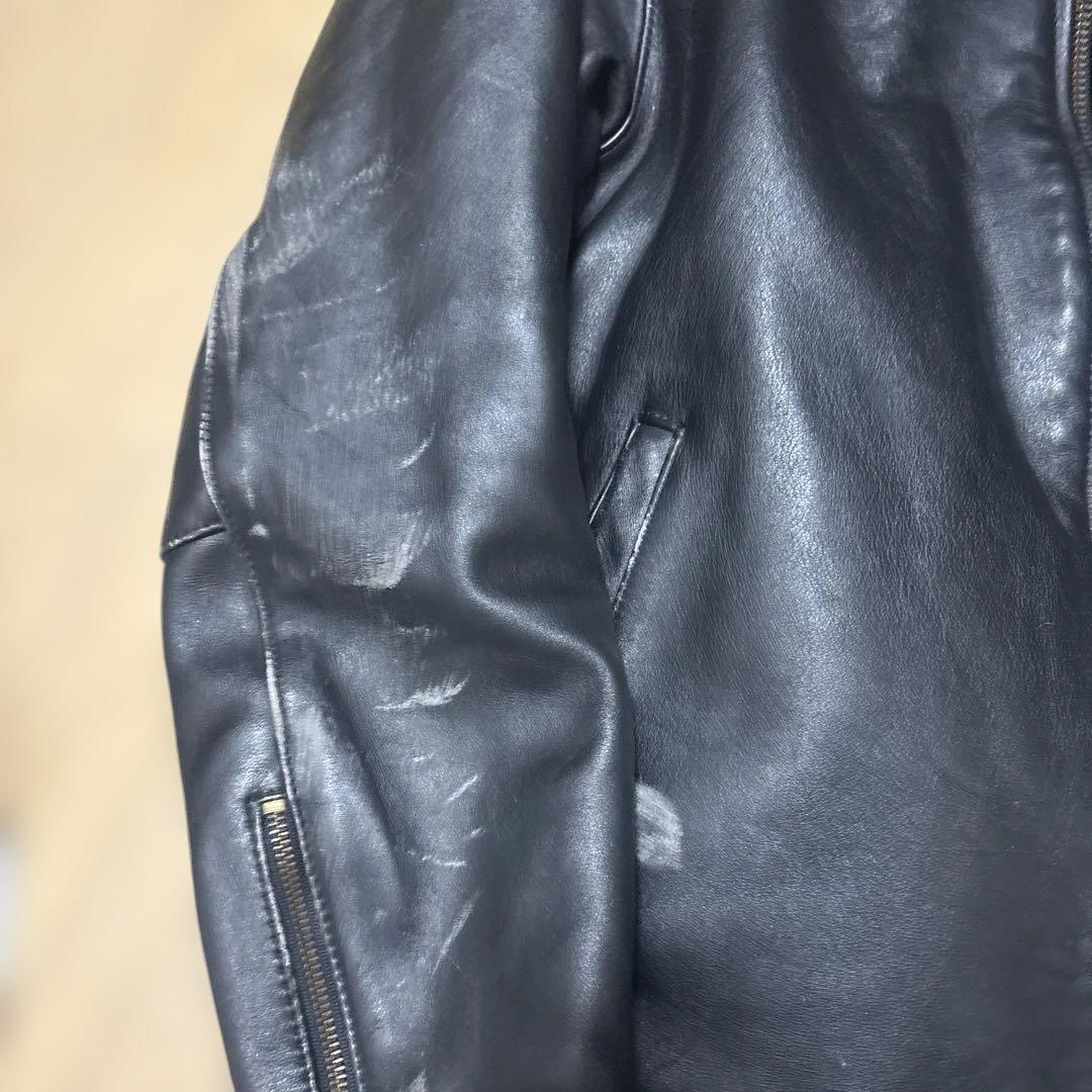 ア*k様 VANSON 黒レザー シングルライダース ジャケット