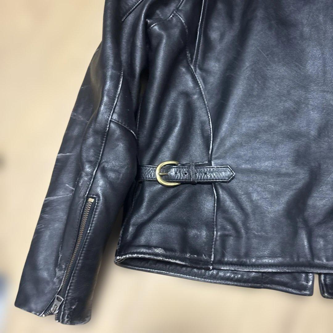 ア*k様 VANSON 黒レザー シングルライダース ジャケット