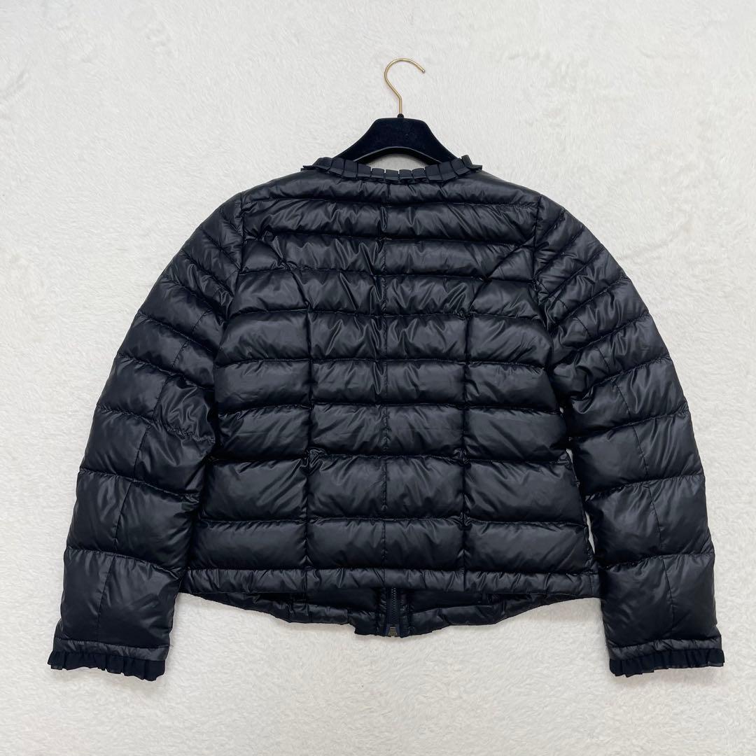 【美品】アンドラブ　ダウンジャケット　グログランリボン　ノーカラー（651）