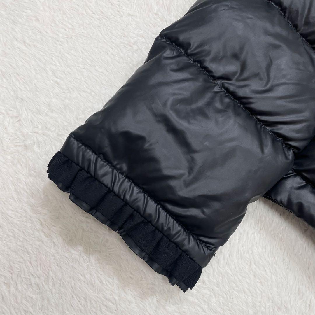 【美品】アンドラブ　ダウンジャケット　グログランリボン　ノーカラー（651）