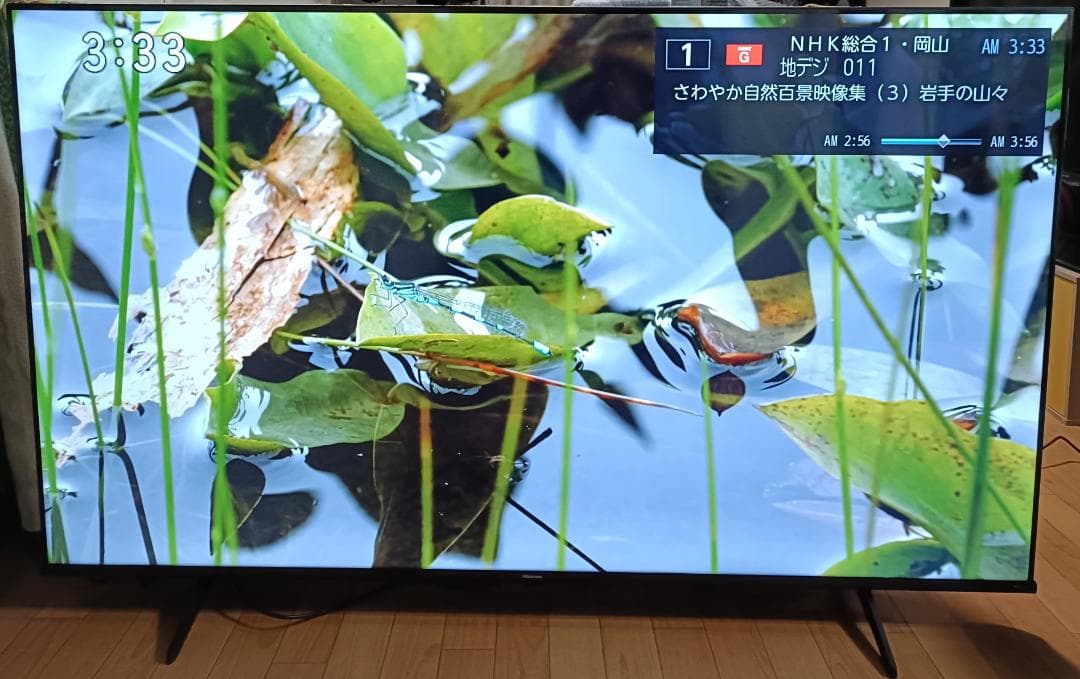 値下げ‼️美品25年製65V型Hisense65A6K多機能リモコン初期フィルム