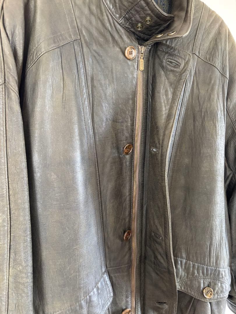 ピエールバルマン レザーコート