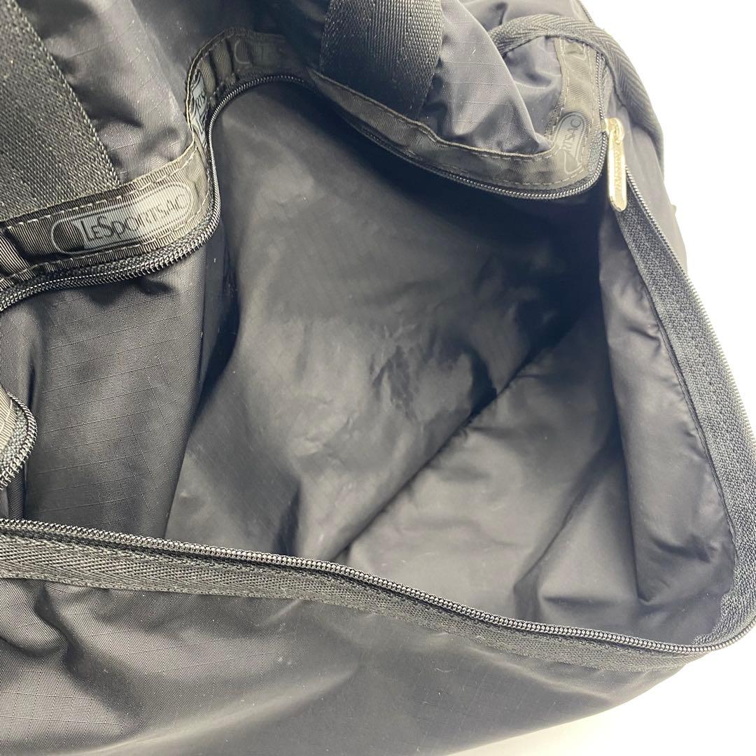 【超美品】レスポートサック　ボストンバッグ　ショルダー　シンプル　大容量　黒