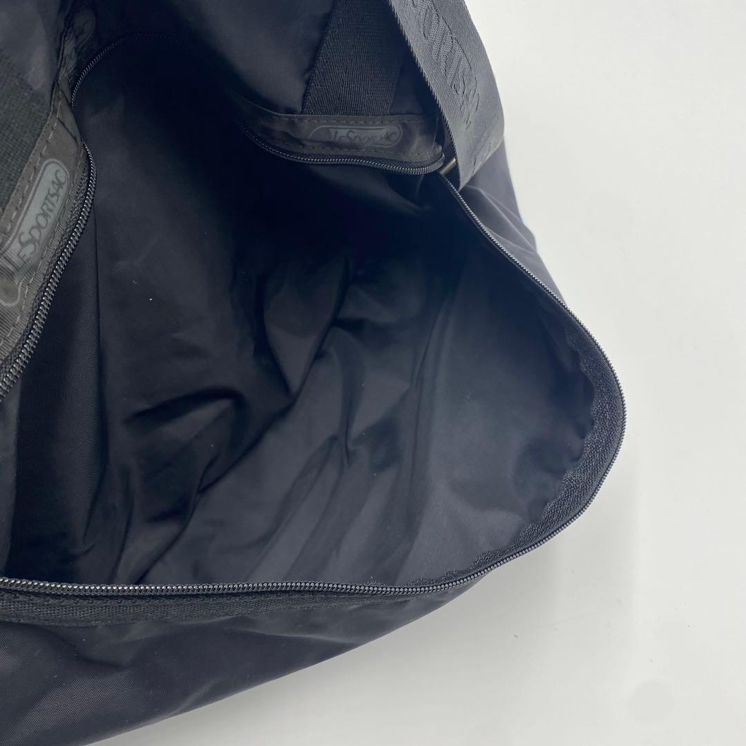 【超美品】レスポートサック　ボストンバッグ　ショルダー　シンプル　大容量　黒