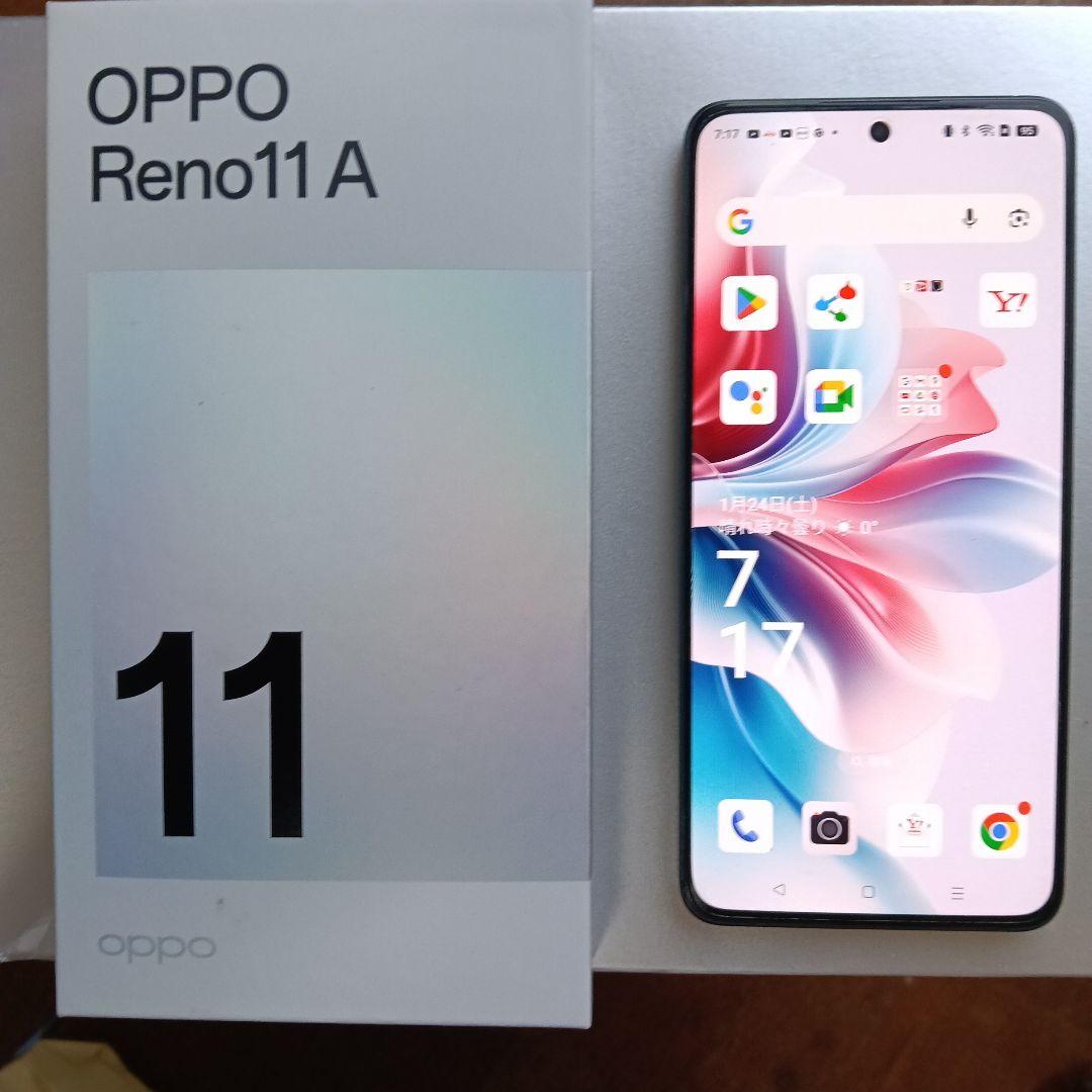 OPPO Reno11 A グリーン 本体 中古美品　シムフリー