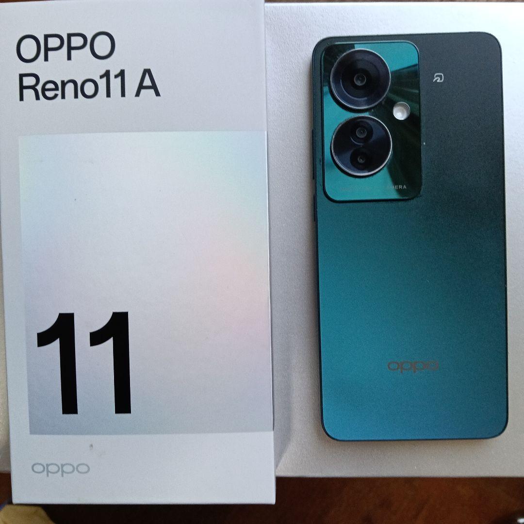 OPPO Reno11 A グリーン 本体 中古美品　シムフリー