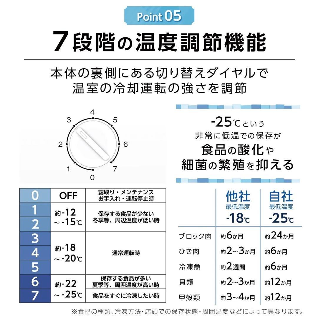 【新品】冷凍庫 60L 大容量 スリム 小型 省エネ サブ冷凍庫 直冷式 2台目