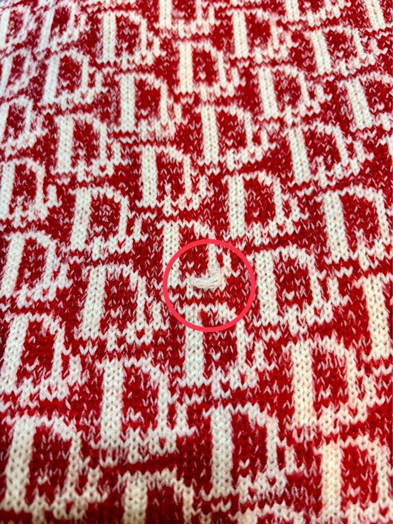 Christian DIOR クリスチャンディオール　マフラー 赤