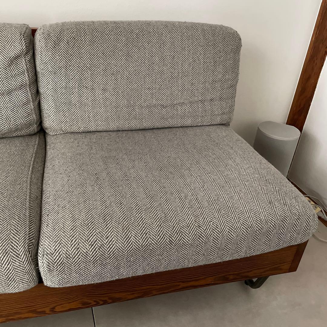 a.depeche ソファ ウォームLD ヘリンボーン チャコールブラウン