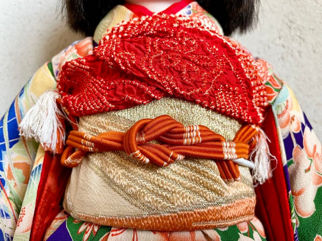 ビスクドール 日本人形 ハンドメイド 市松人形 着物 創作人形 和 アンティーク