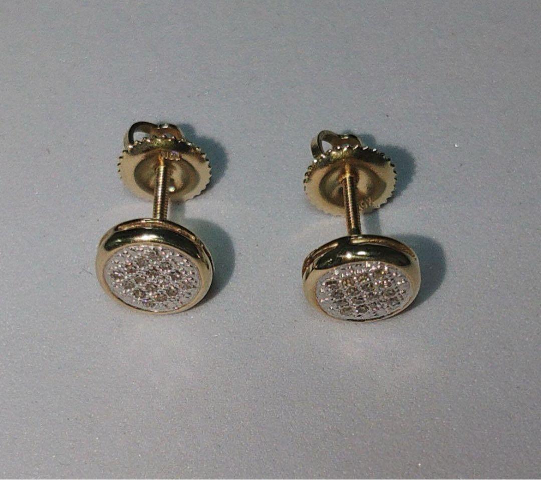 AVALANCHE　10K　イエローゴールド　ダイヤモンドピアス　YG