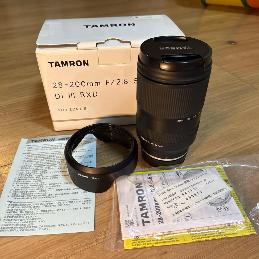 レンズ(ズーム) TAMRON28-200mm F/2.8-5.6 Di III RXD