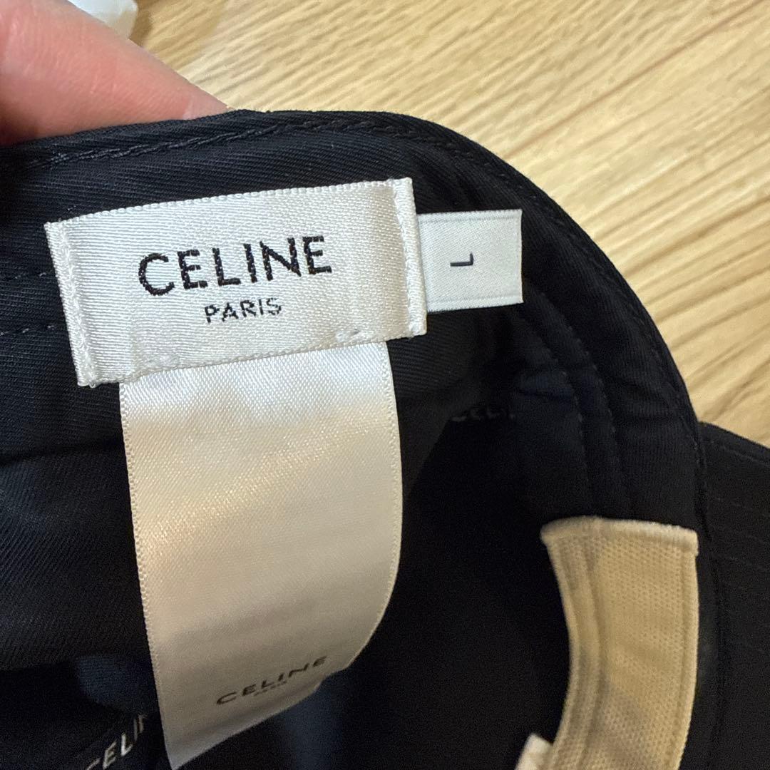 専用⭐︎CELINE 黒 ベースボールキャップ L